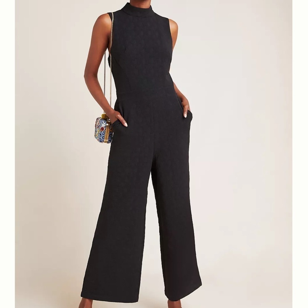 NWT Anthropologie Eva Franco Charley Mock Neck Jumpsuit‎